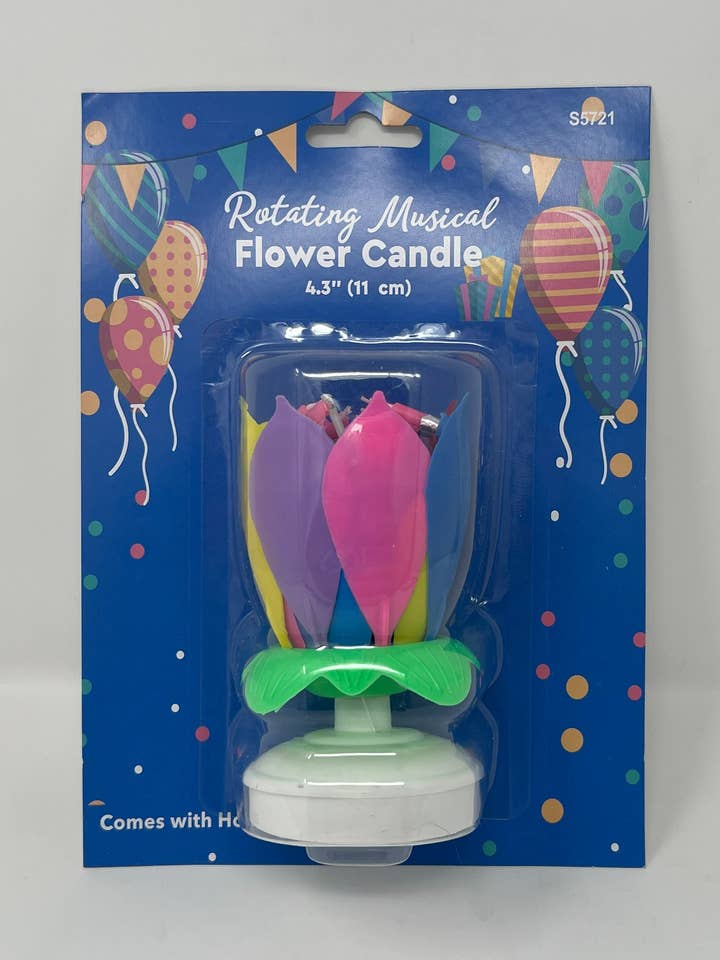 Vela Flor Musical Giratoria de 4,3" para venta al por mayor de USA HomeMax