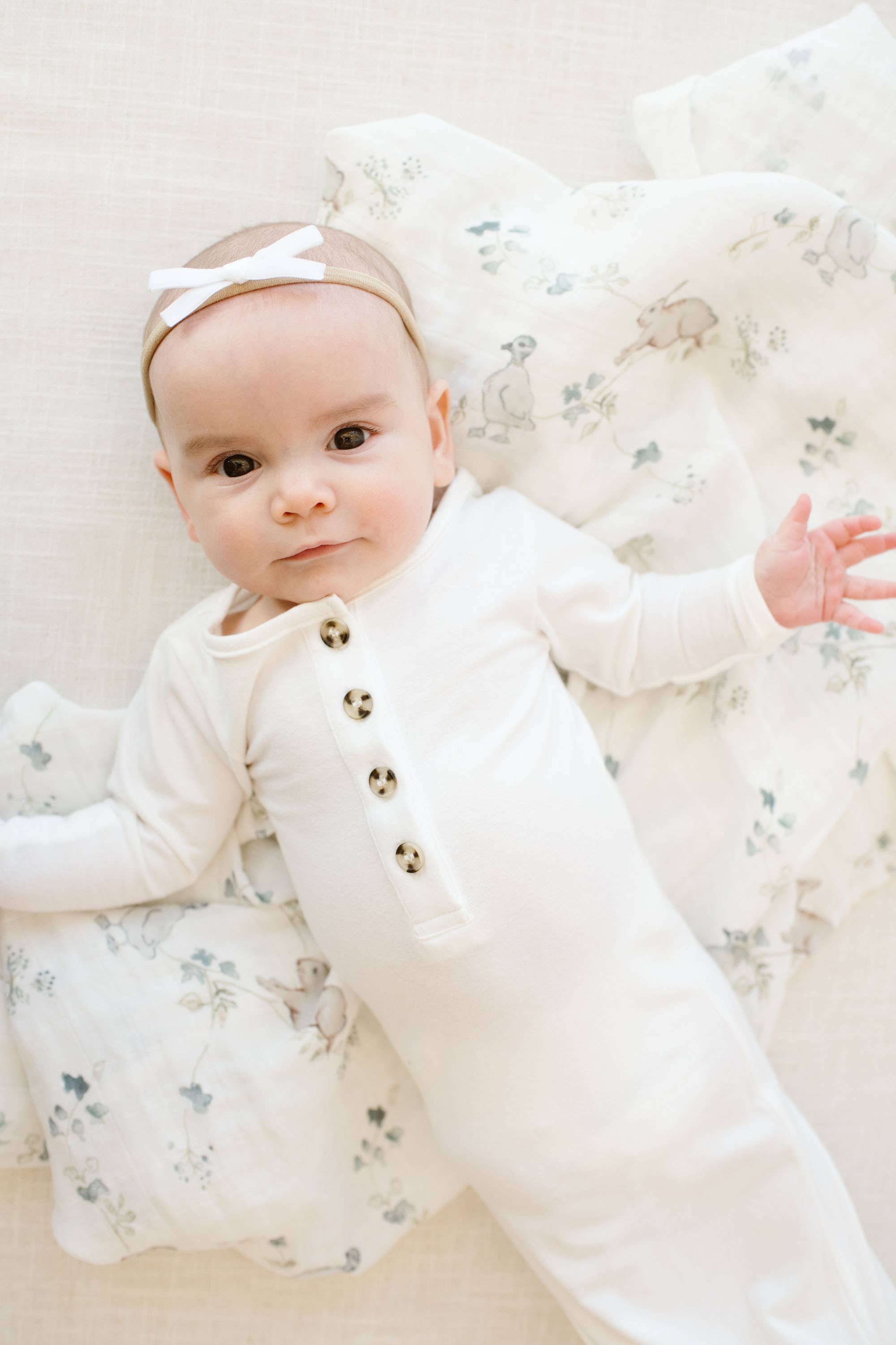 Fawn & Foster - Wholesale Swaddle - Baby - Organic Muslin Gauze Swaddle Receiving Blanket | Ivy Hollow3