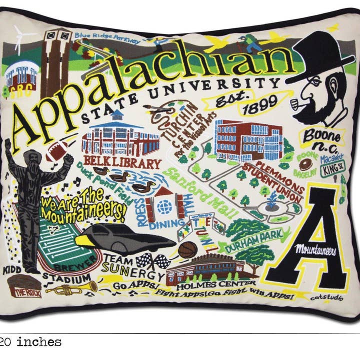 catstudio - Wholesale Throw/Decorative Pillow - Appalachian State University Collegiate Embroidered Pillow5