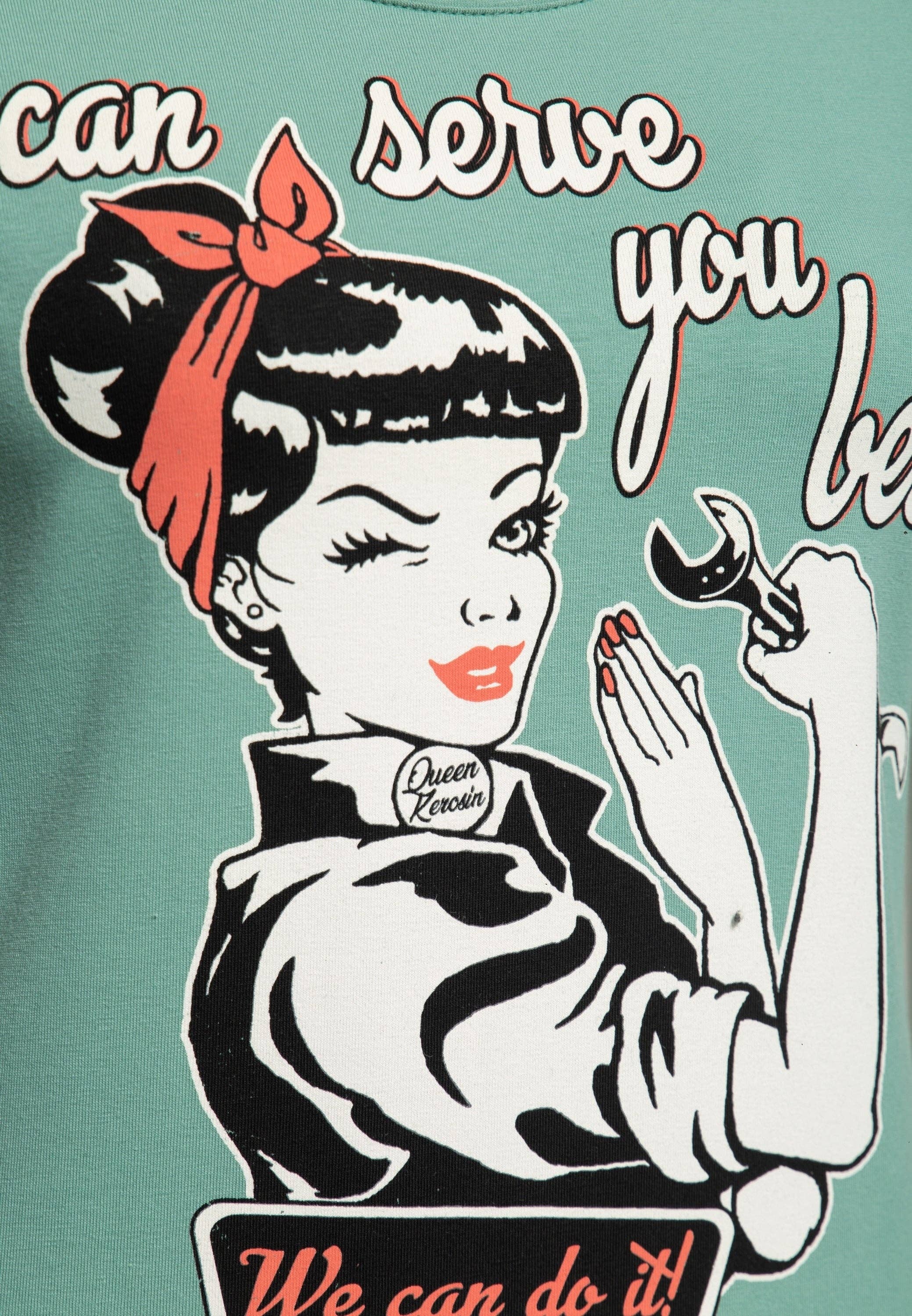 KING KEROSIN - Wholesale Screen Printed T-Shirt - Women's - I Can Serve You Best T-shirt6