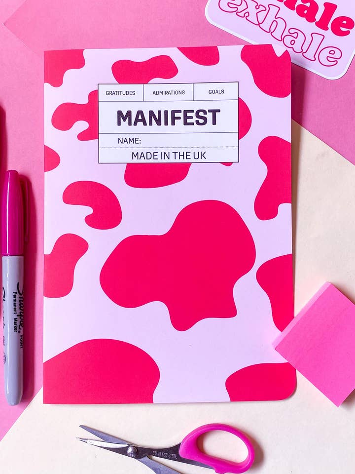 Cow Print Manifesting Journal for wholesale by Nevele Official