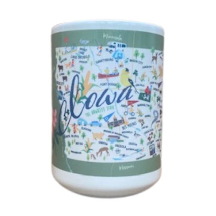 Iowa 15-oz. Ceramic Mug for wholesale by Galleyware