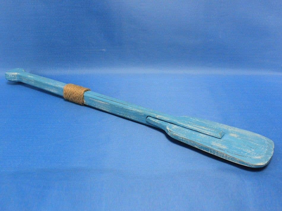 Hampton Nautical - Vendita all'ingrosso Decorazione da parete 3D - Remi da barca quadrati decorativi in stile laguna, stile rustico, con ganci, 61 cm3