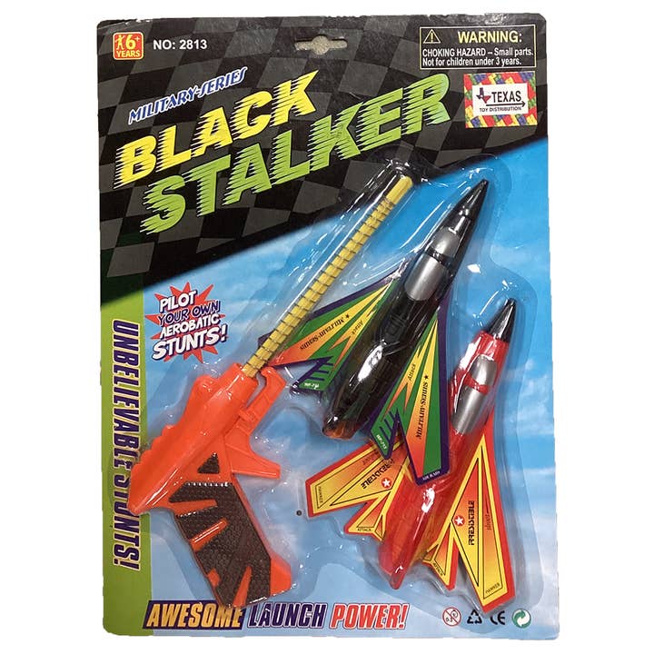 Texas Toy Distribution - Wholesale Toy Plane - Kids - Aircraft Launch Toy with Two Military Jet Planes