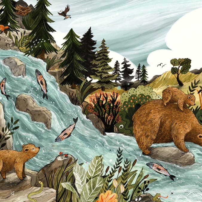 Bears // Signed Print for wholesale by Sandra Dieckmann