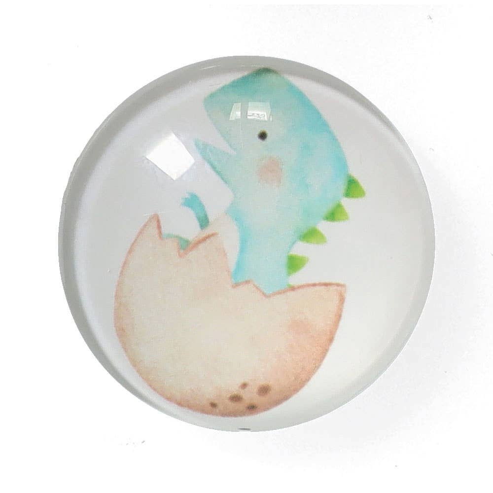 colorful Magnet set "Dinos", 4-piece, plastic/glass for wholesale on Faire3