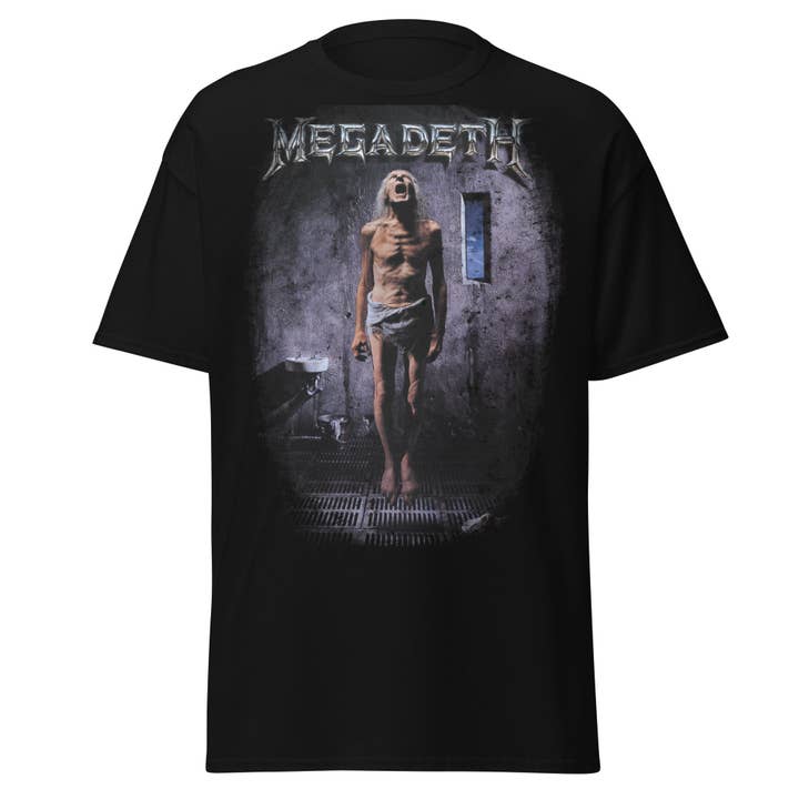 Hyper Iconic – T-shirt gráfica - Unissexo por atacado – Camiseta Megadeth Countdown to Extinction Estampa Jumbo