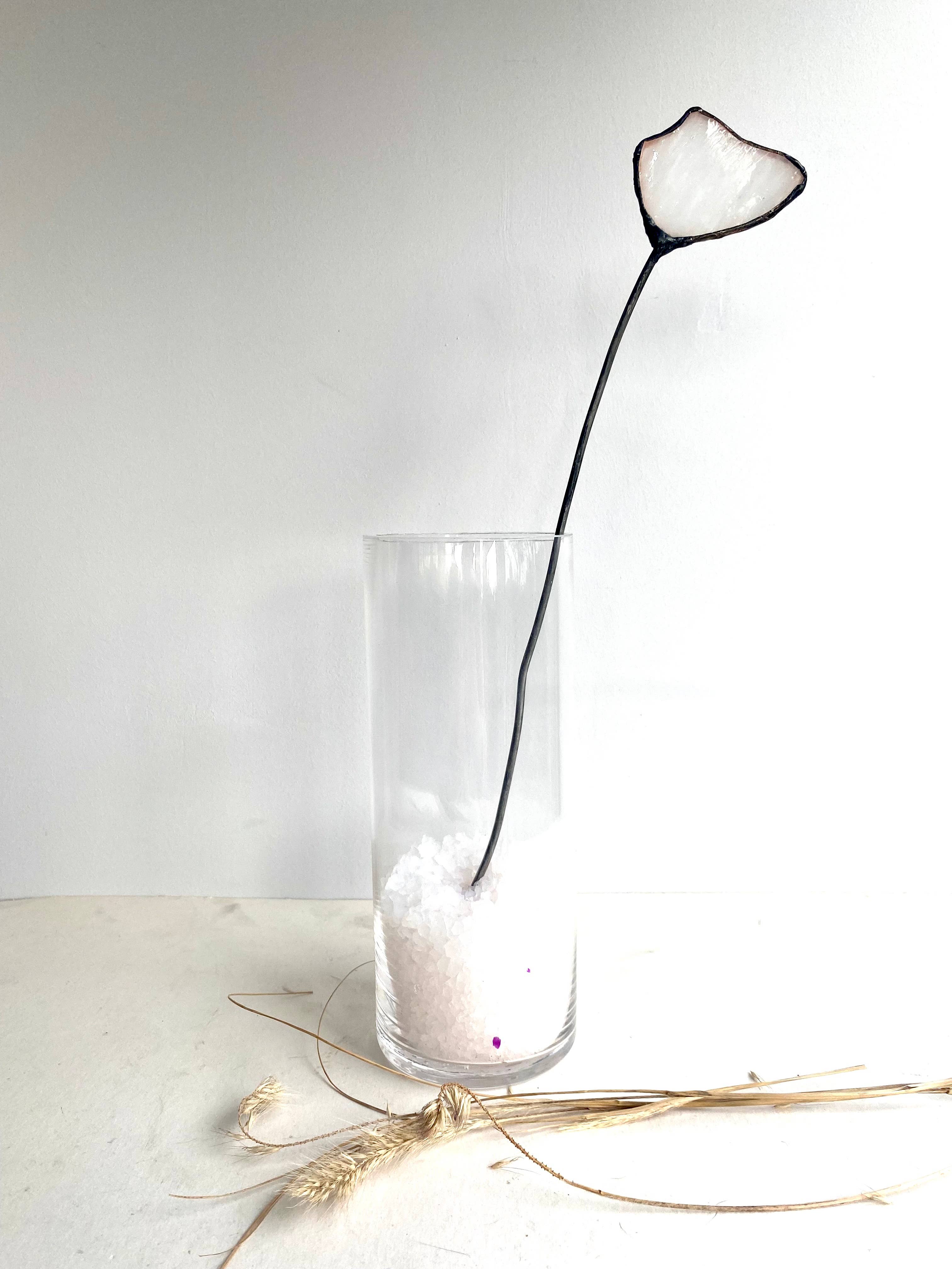 mARTaart - Wholesale Decorative Tabletop Object - Personalised Mothers Day Gift Flowers, White Stained Glass Flowers Bouquet, Modern Stained Glass Gifts, Mothers Day Gift,Flowers Table Décor7