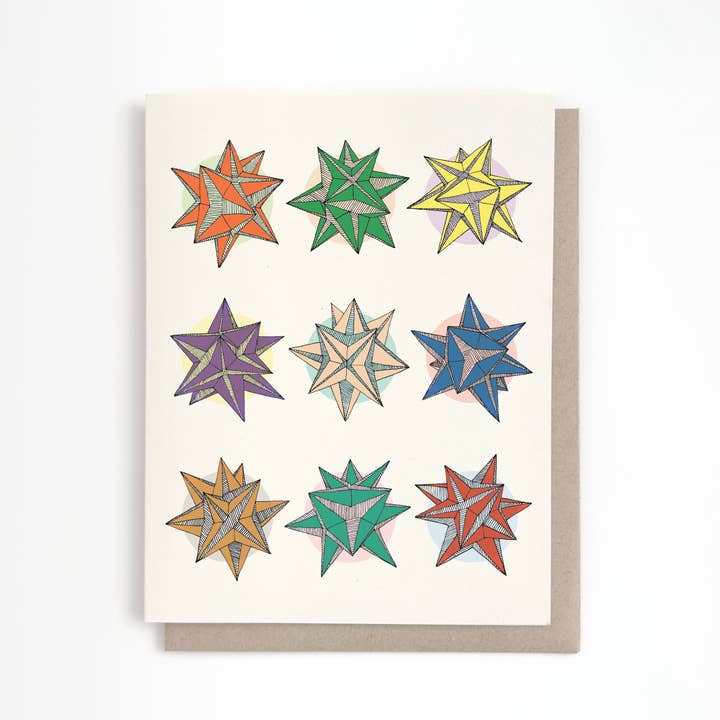 Stars Card for wholesale by Irene Akio