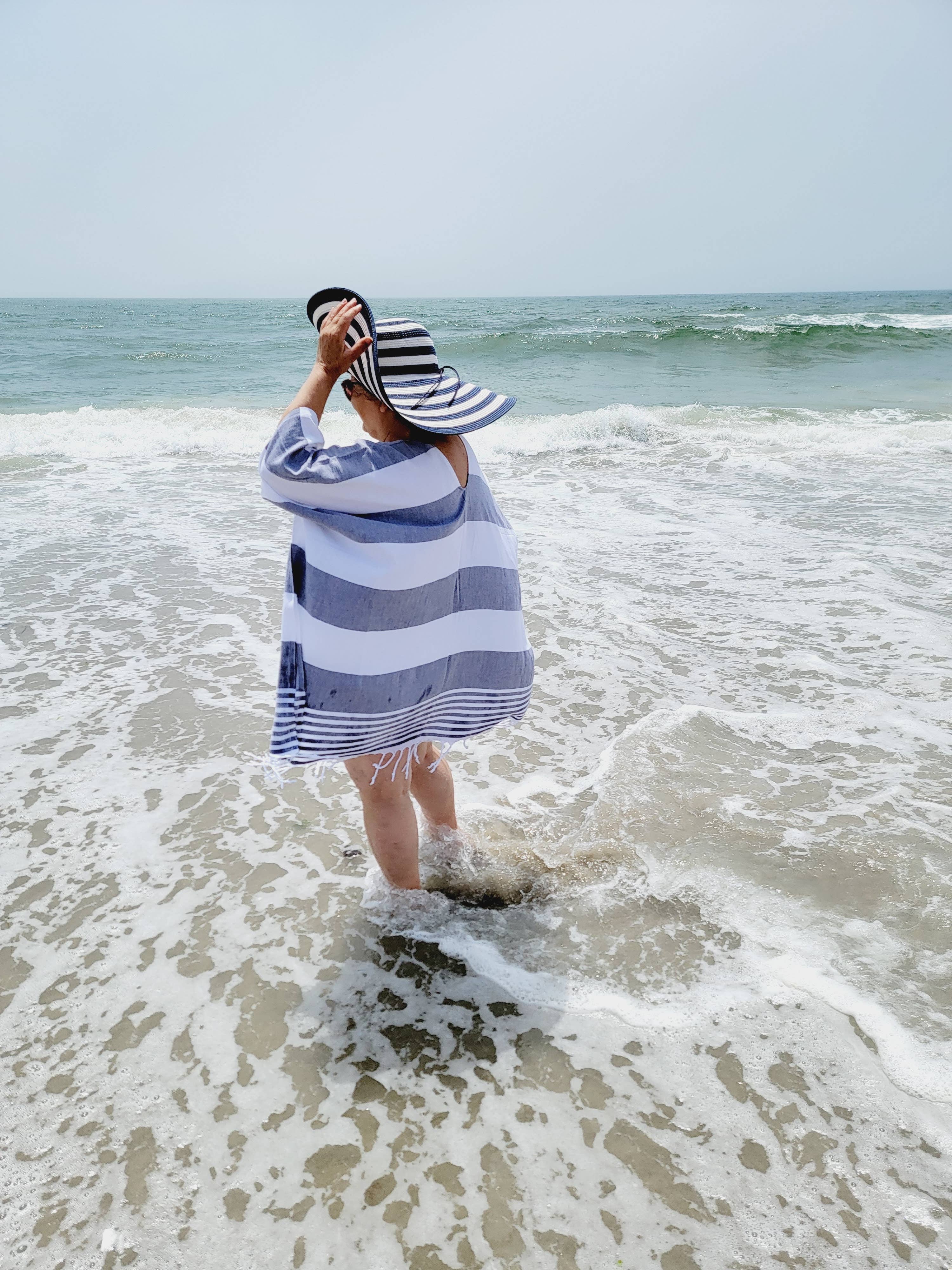 EBRU Home – Engroshandel Strandbadekåbe – Dame – Strandkjole, Stranddække, Håndlavet Lys betræk18