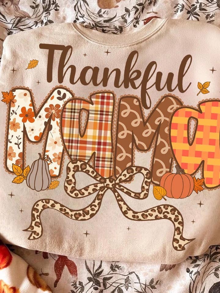 Thankful Mama Sweatshirt for wholesale by Downtown Darling Wholesale