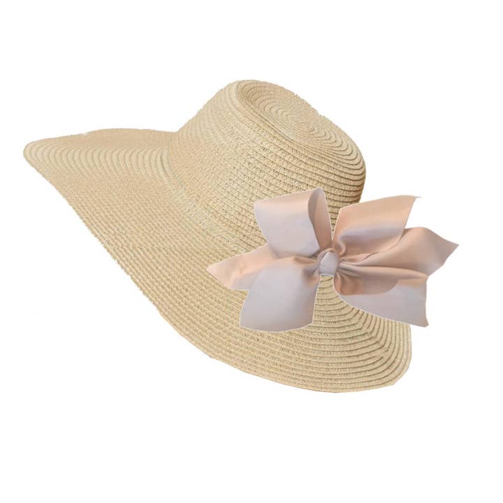 Peachy Pendants - Wholesale Straw Hat - Women's - The Chatham Straw Hat with Interchangeable Bow -Choose Color10