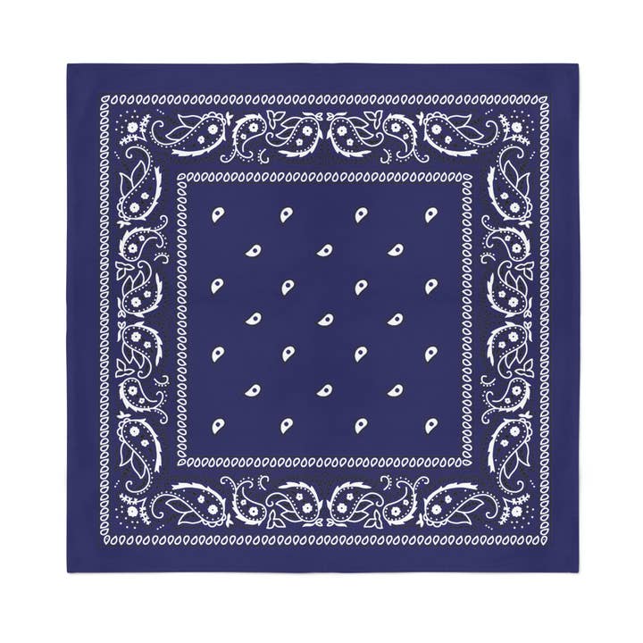 Bandanas Wholesale - Wholesale Bandana - Unisex - 6 Pack Polyester Bandanas Paisley - 22 Inches
