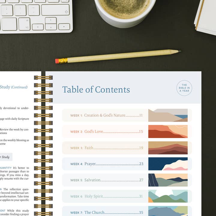 Spiral Bible - Wholesale Religion - The Bible In A Year: A 52-Week Journey Through God's Word3