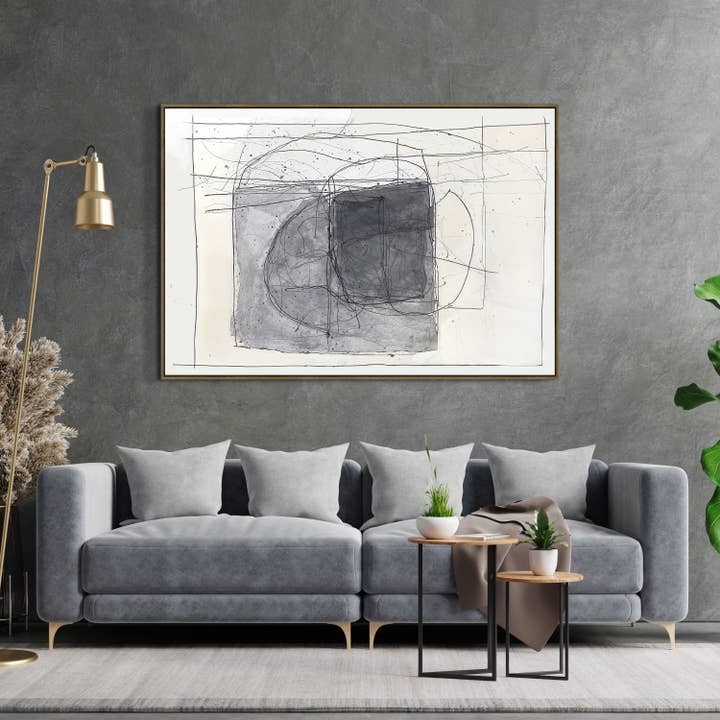 Neutral Construct, Hand Painted Canvas for wholesale by Vertuu Design Inc.