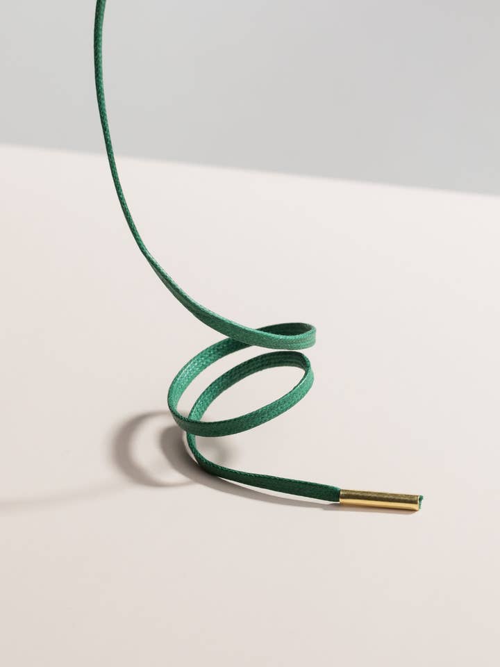 Hunter Green | Cordones planos encerados para venta al por mayor de Senkels