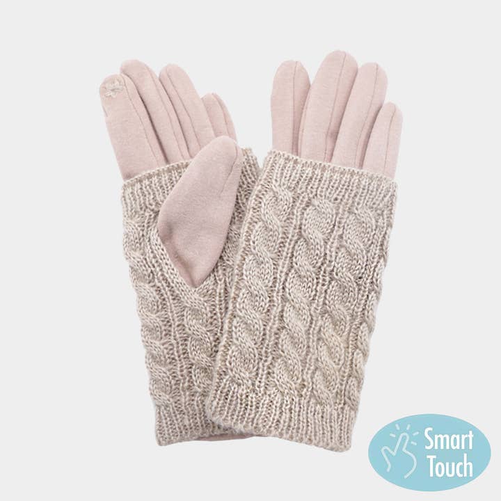 Sensibling Corp. - Wholesale Gloves - Women's - Cable Knit Smart Touch Gloves5