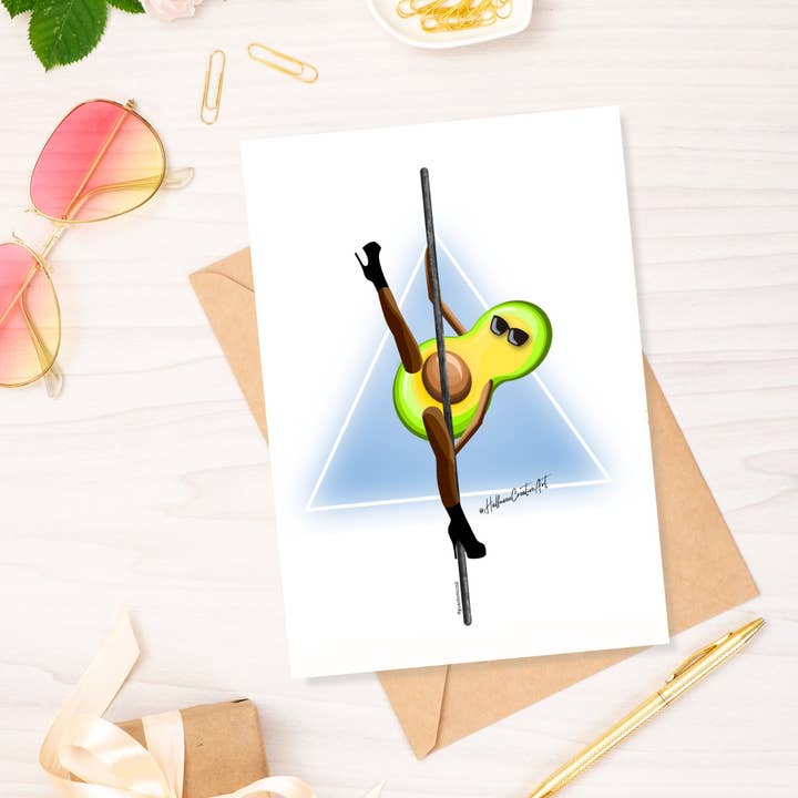 Pole dans avokado/Pole dans/Pole vänner/Pole fit för wholesale av Halfmoon Creative Art