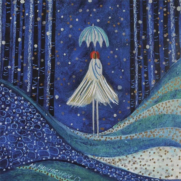 Carte de vœux Nuit enneigée pour la vente par Natural Partners Limited