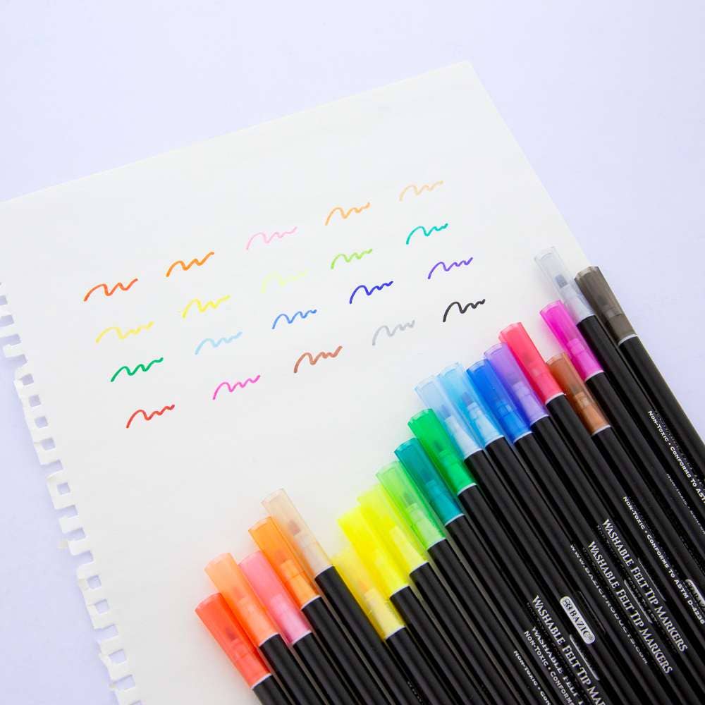 Luna Office Supply -  Everyday Essential - Wholesale Marker - Felt Tip Washable Markers 20 Colors3