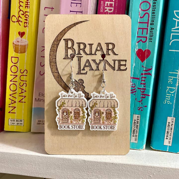 Briar layne - Wholesale Dangle Earrings - Bookstore Book Lovers Reader Library Earrings 6