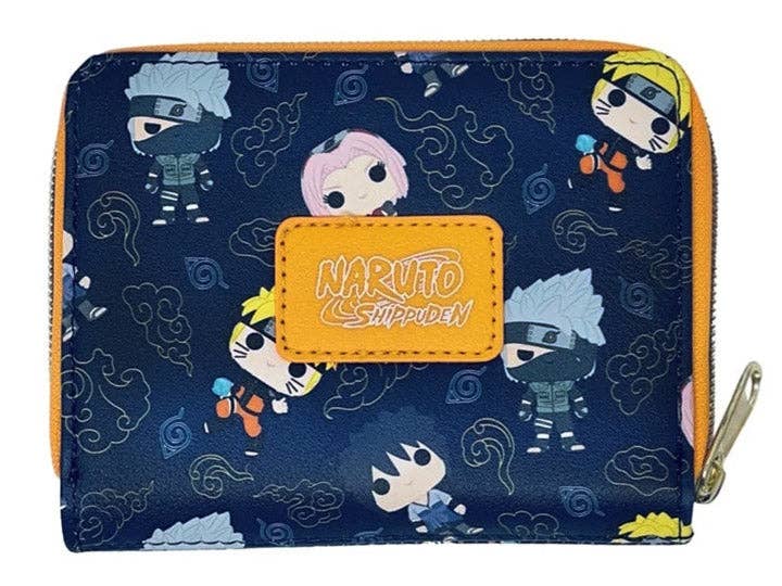 Fundom - Vente Portefeuille – femme - Portefeuille pliable Funko Loungefly Naruto Shippuden Team 7 avec motif intégral Pop!0