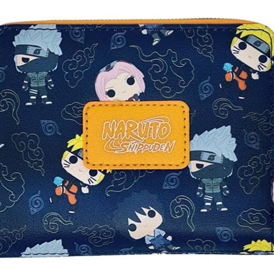 Fundom - Vente Portefeuille – femme - Portefeuille pliable Funko Loungefly Naruto Shippuden Team 7 avec motif intégral Pop!