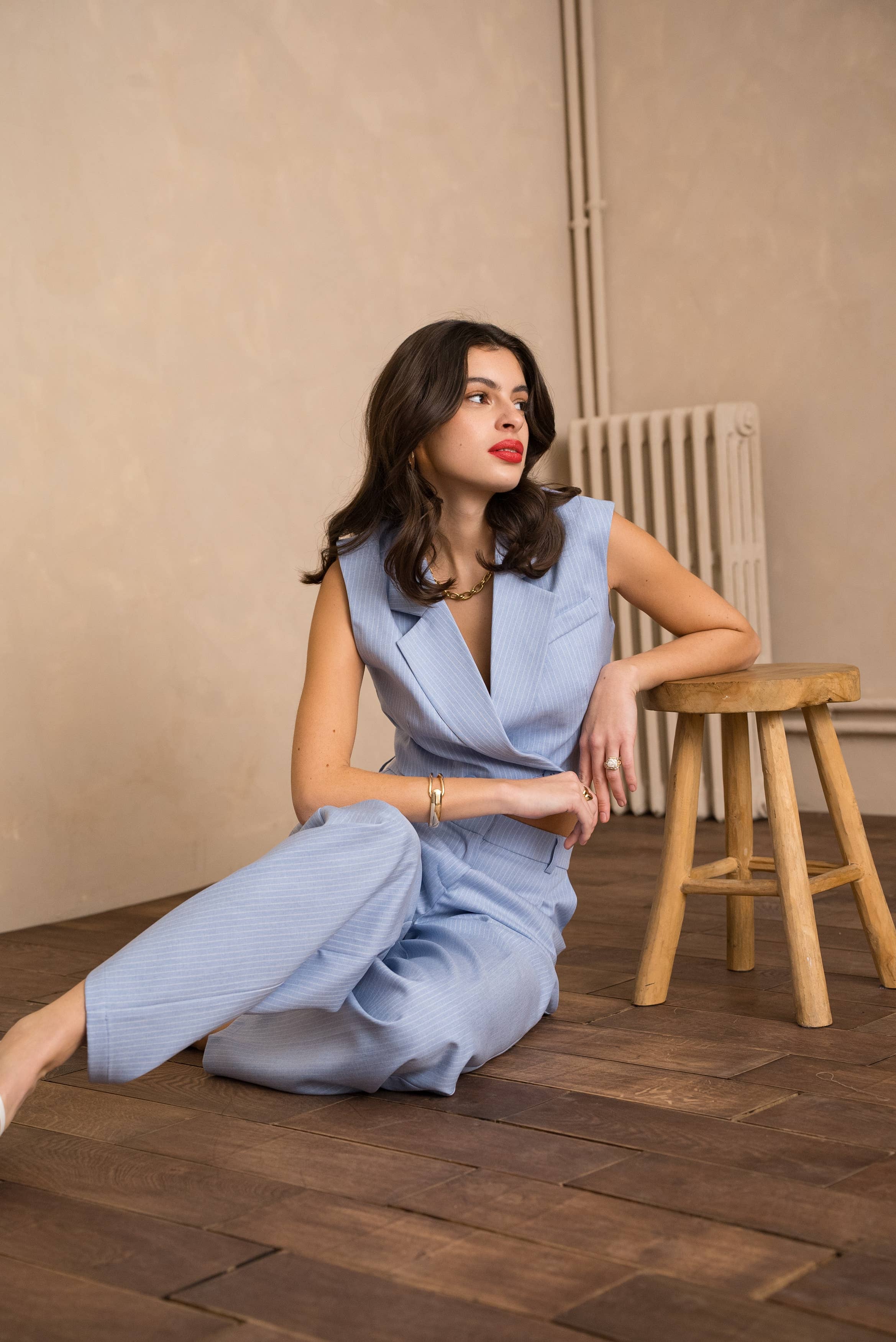 LULUMARY - Wholesale Pants - Women's - Striped pants P98132