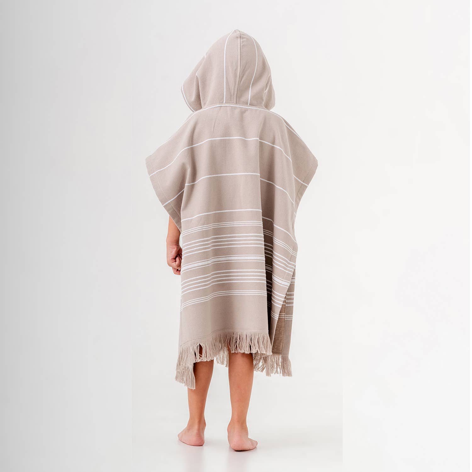 Beige Hooded Poncho Surf Changing Swimming Beach Towel Terrybacked for wholesale on Faire6