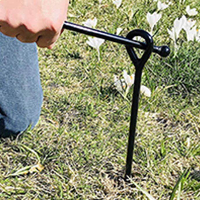 Ashman Online - Wholesale Garden Tool - Ashman Black Ground Anchor 40 Inches in Length and 10MM Thick in Diameter0