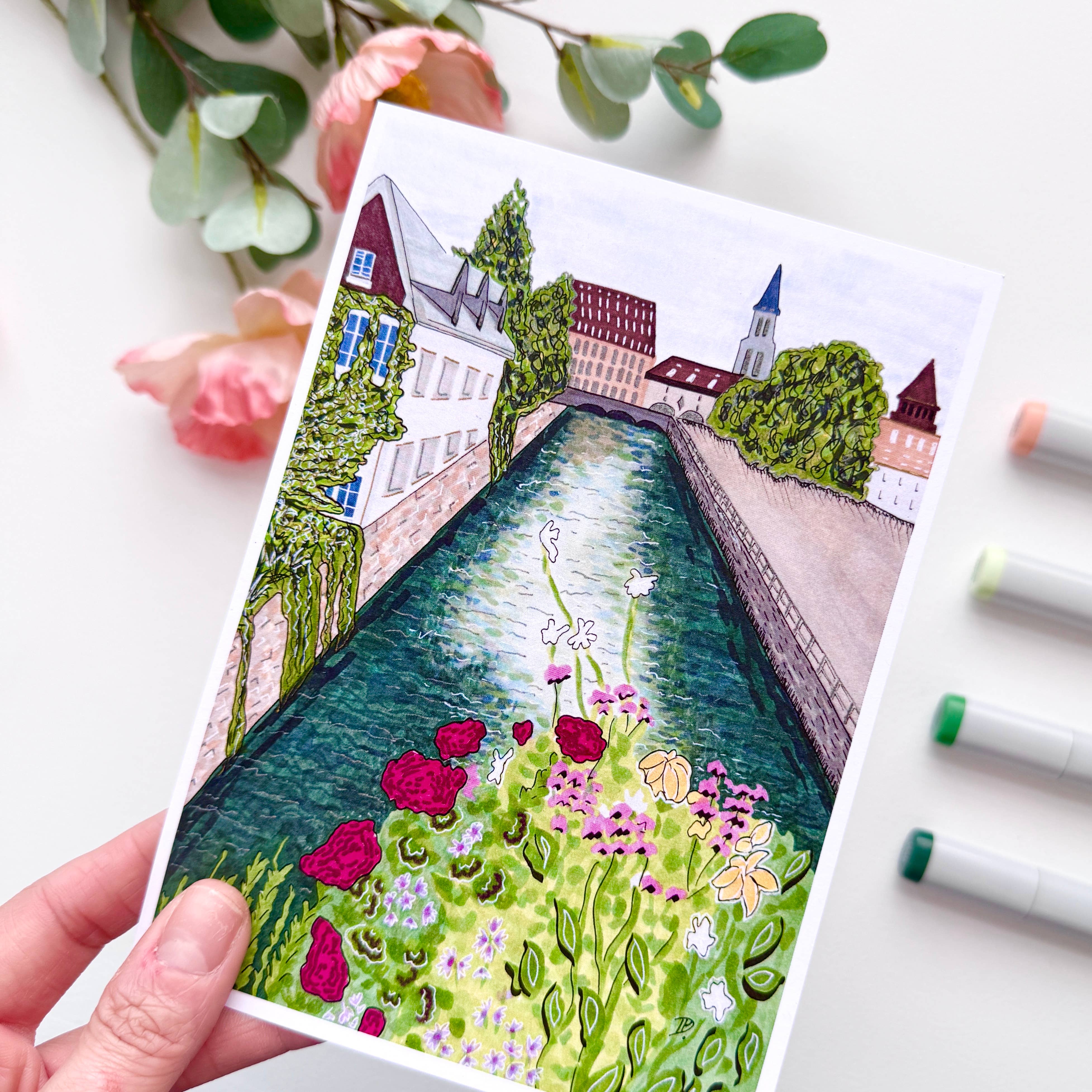 D. Prince Designs - Wholesale Art Print - Strasbourg, France Abstract | Recycled Card Stock Print6