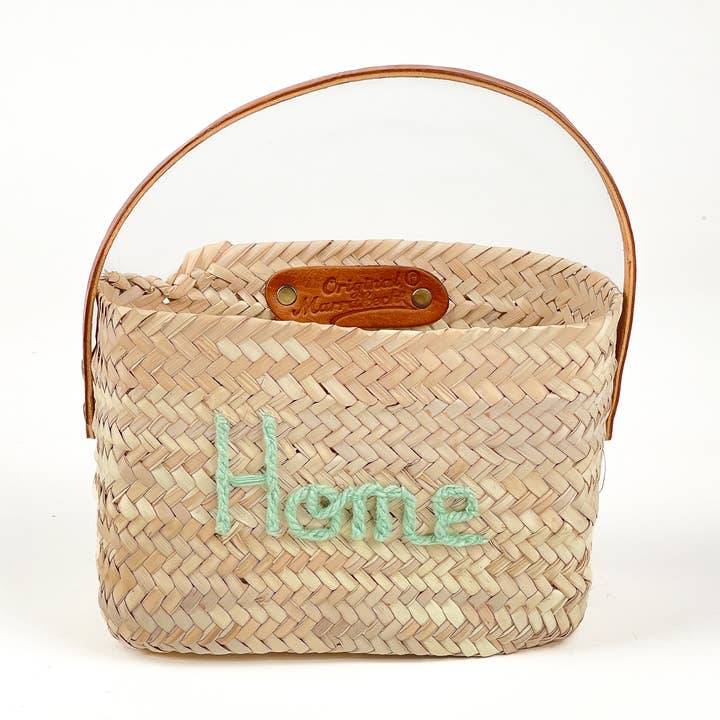 Mini rektangulær kurv „Home“ Almond + 100 stk for engroshandel hos original-marrakech