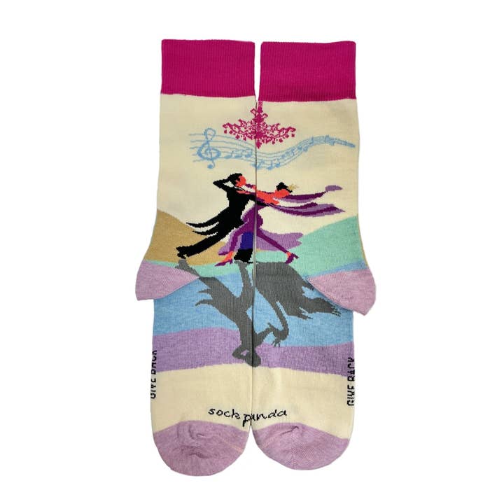 Chaussettes pour danseuses de salon de la marque Sock Panda (taille moyenne pour adulte) pour la vente par Sock Panda