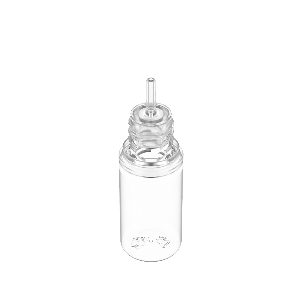 Copackr - Wholesale Travel Container - Chubby Gorilla - 10ML Unicorn Bottle - Clear Bottle / Clear Cap - V36