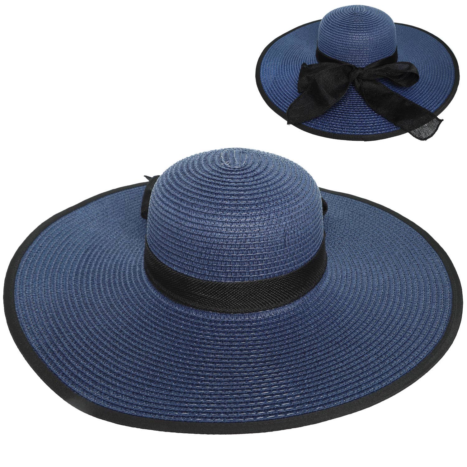 SP Sophia Collection - Wholesale Straw Hat - Women's - Floppy Oversized Wide Brim Straw Woven Sun Hat 9