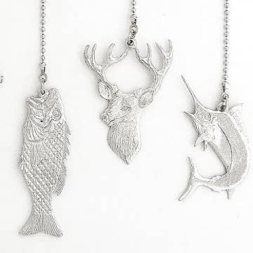 Custom Man Cave Ceiling Fan Pulls - Father's Day Gift for wholesale by House of Morgan Pewter