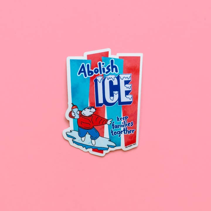 The Peach Fuzz - Wholesale Sticker - Abolish Ice Sticker