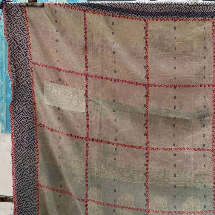 bhavnas boutique - Wholesale Quilt - Vintage Textiles Cotton Throw kantha Stitch Quilt, Blanket7