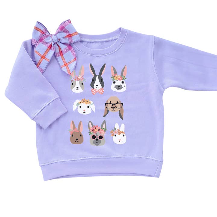 Sweat-shirt lapin de Pâques pour filles, pull de printemps pour tout-petits et enfants pour la vente par Holland Ave Clothing