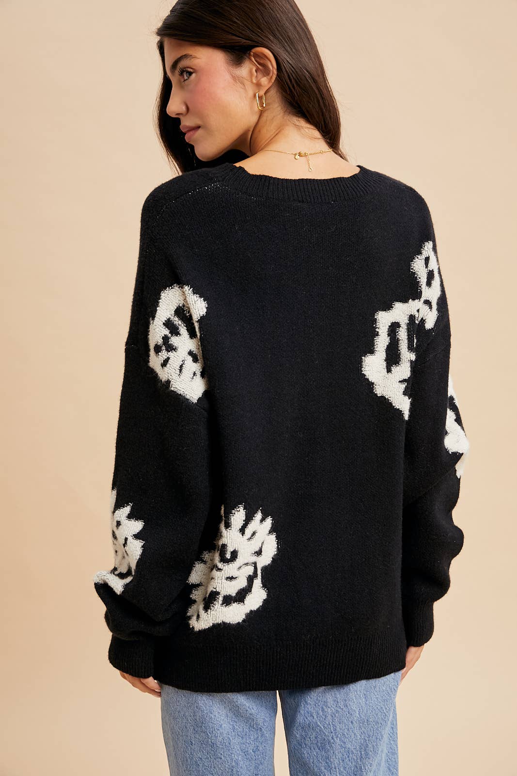 In Loom - Wholesale Knit Sweater - Women's - INTARSIA FLORAL KNITTED SWEATER5