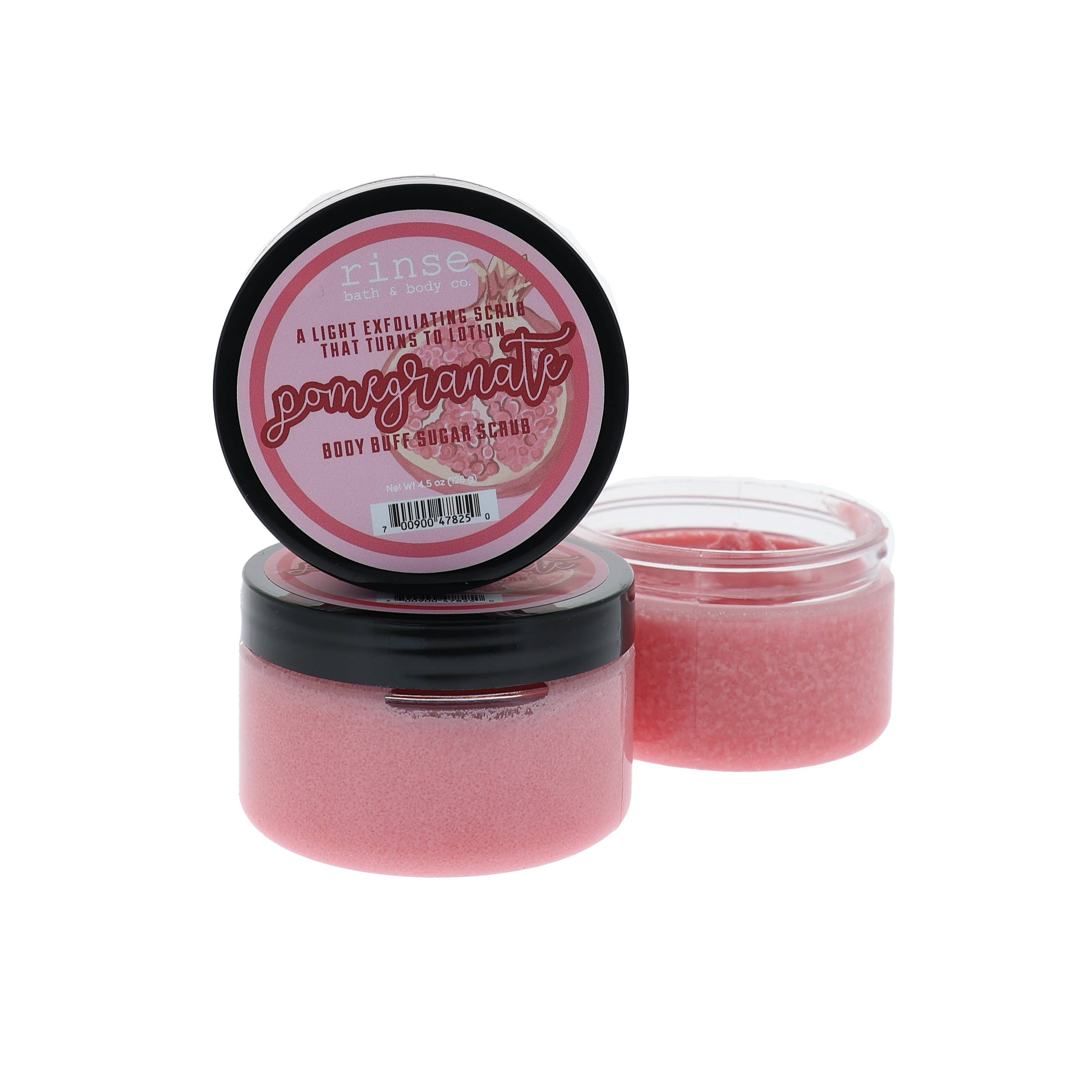 Rinse Bath Body Inc - Wholesale Body Scrub/Exfoliant - Body Buff Sugar Scrub - Pomegranate