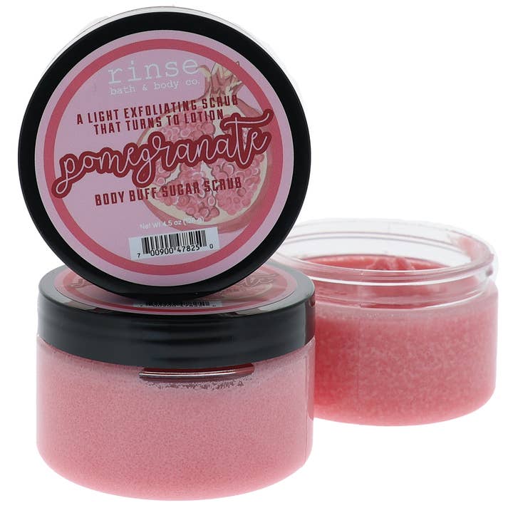 Rinse Bath Body Inc - Wholesale Body Scrub/Exfoliant - Body Buff Sugar Scrub - Pomegranate0