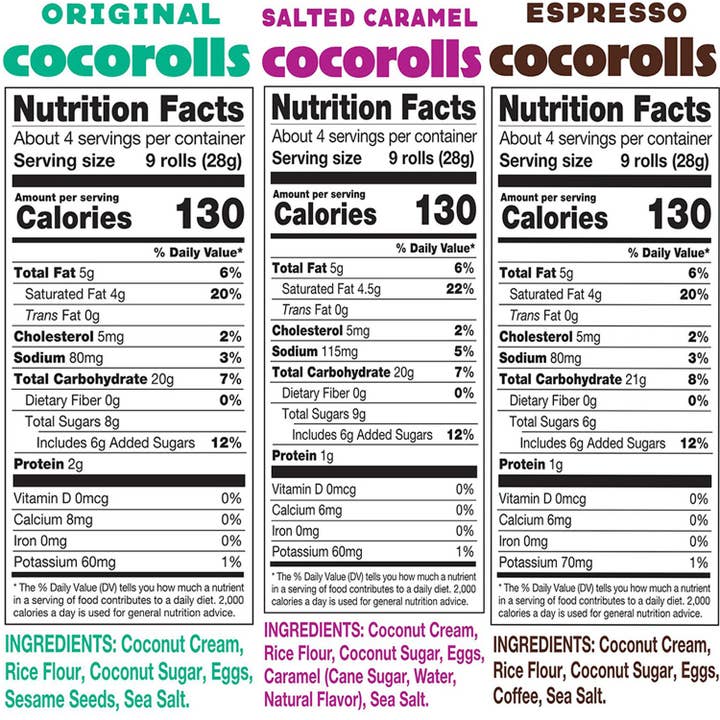 Sun Tropics - Wholesale Cookie - Sun Tropics CocoRolls Variety Pack, 6- 4.0oz1