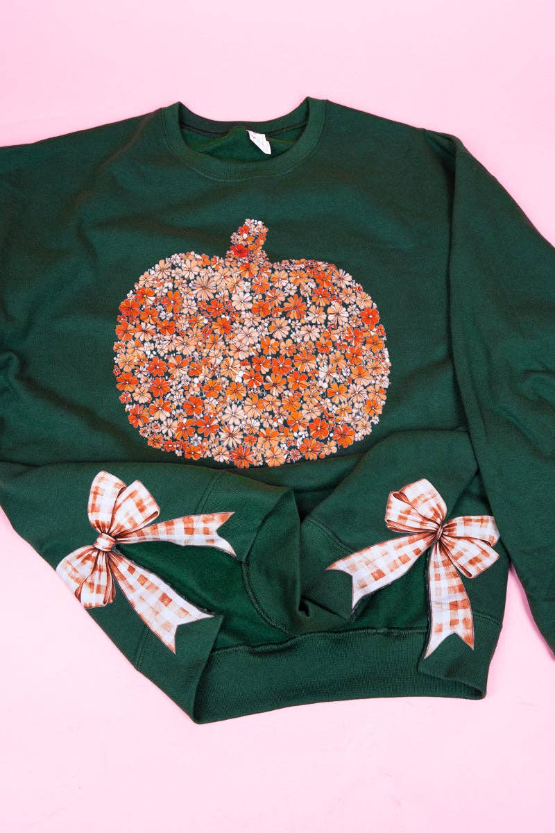 Wholesale Accessory Market - Wholesale Graphic Sweatshirt - Women's - Side Bows Fall Foliage Pumpkin Unisex NuBlend Crew Sweatshirt9