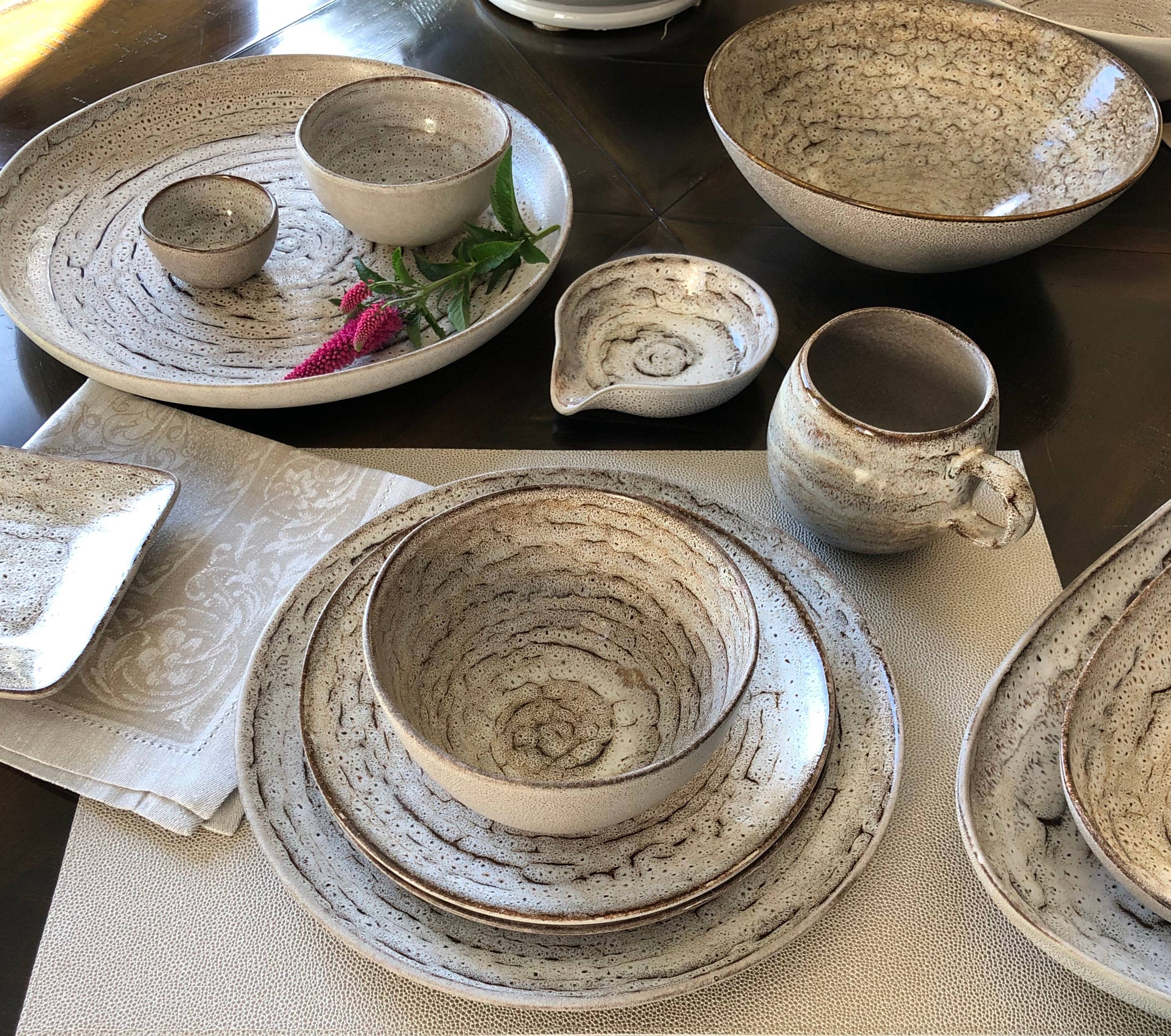 Carmel Ceramica - Vente Bol de service - Bol de service Truffle 10 1/2 po5