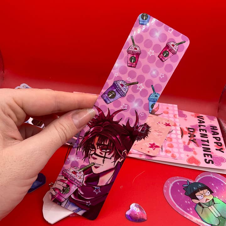 Choso Snack Time Jujutsu Kaisen Anime Bookmark Double Sided for wholesale by Elegant Potato Anime