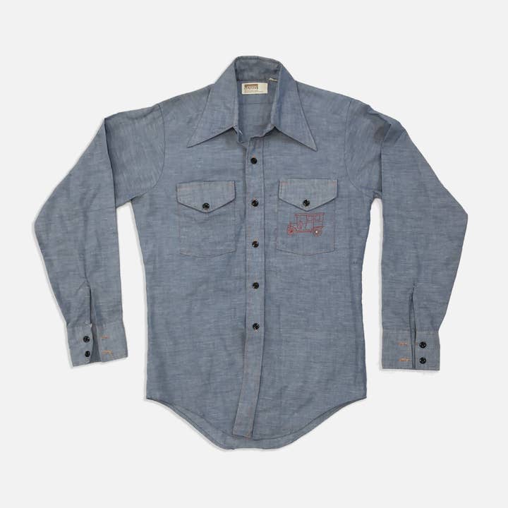 Vintage Western Men’s Long Sleeve Button Up for wholesale by The Era NYC