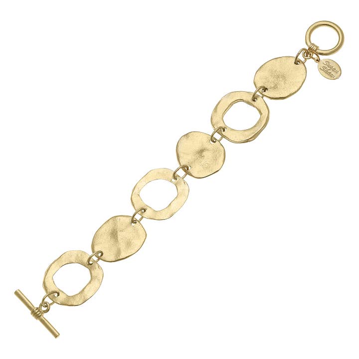 Gold Toggle Bracelet for wholesale by Susan Shaw