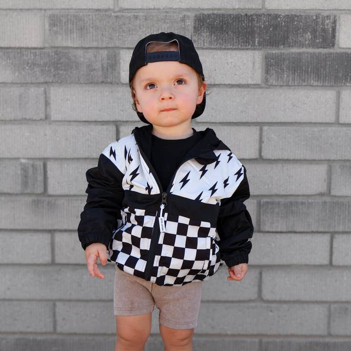 RAD COLORBLOCK • LIGHTWEIGHT JACKET and other Purchase Wholesale lightning bolt. Free Returns & Net 60 Terms on Faire trending on Faire.