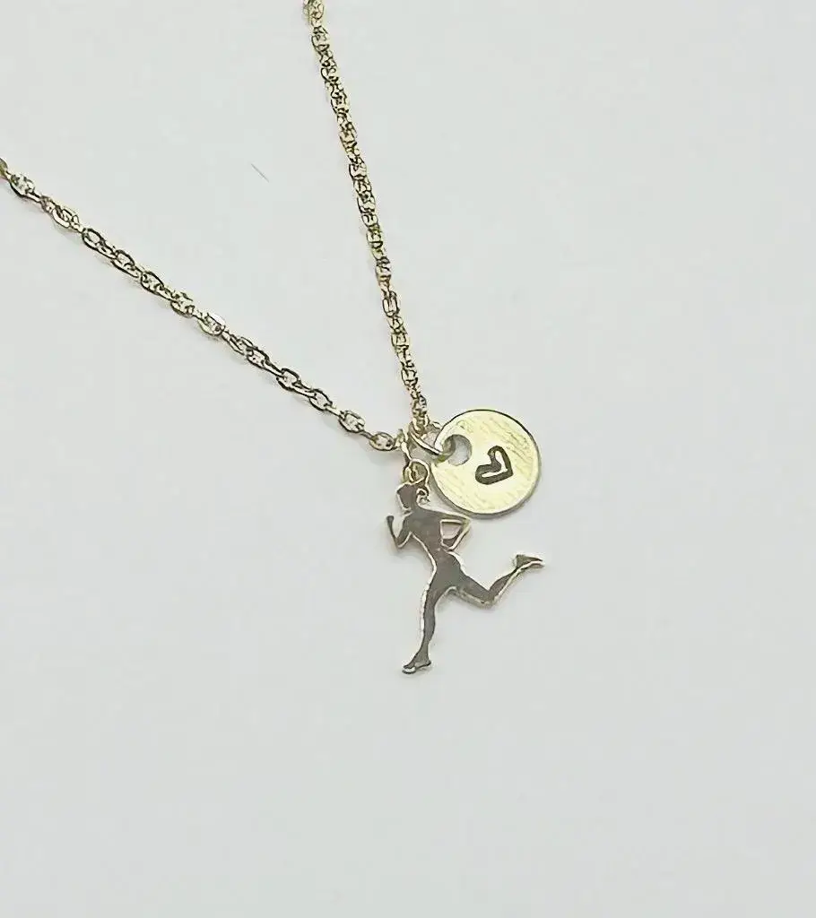 Little Happies Co - Wholesale Pendant/Charm Necklace - Personalized Runner Gift | Track & Field Team Gifts for Girl1